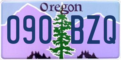 OR license plate 090BZQ