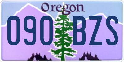 OR license plate 090BZS