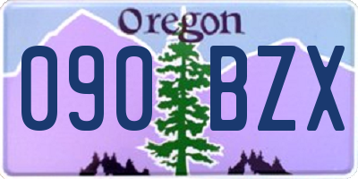OR license plate 090BZX