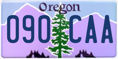 OR license plate 090CAA