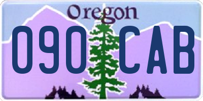 OR license plate 090CAB