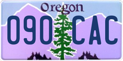 OR license plate 090CAC