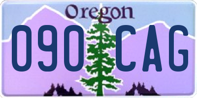 OR license plate 090CAG