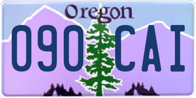 OR license plate 090CAI