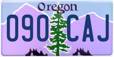 OR license plate 090CAJ