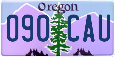 OR license plate 090CAU