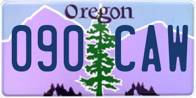 OR license plate 090CAW