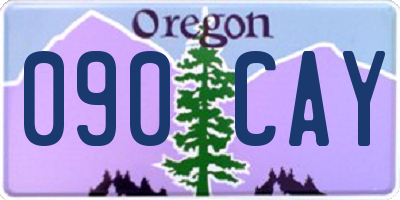 OR license plate 090CAY