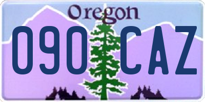 OR license plate 090CAZ