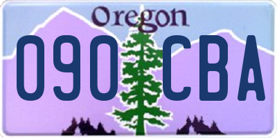 OR license plate 090CBA