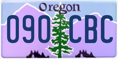 OR license plate 090CBC