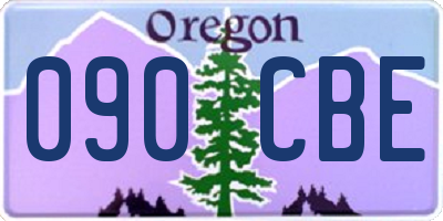 OR license plate 090CBE
