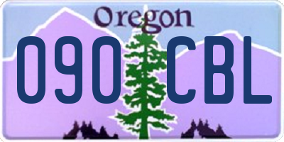 OR license plate 090CBL