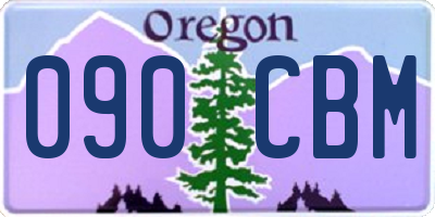 OR license plate 090CBM