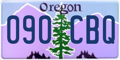 OR license plate 090CBQ
