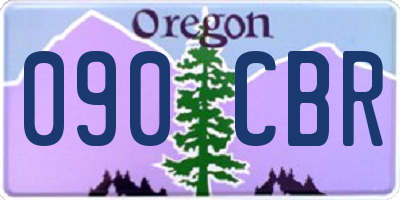 OR license plate 090CBR
