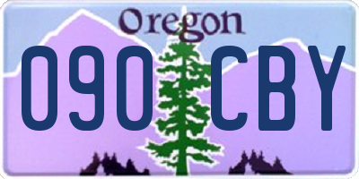 OR license plate 090CBY