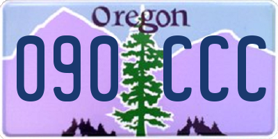 OR license plate 090CCC
