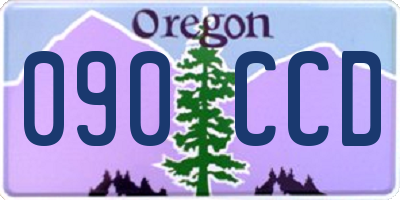 OR license plate 090CCD