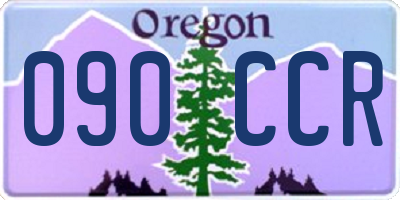 OR license plate 090CCR