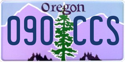 OR license plate 090CCS