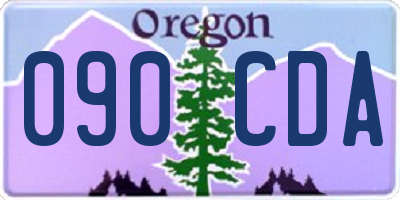 OR license plate 090CDA