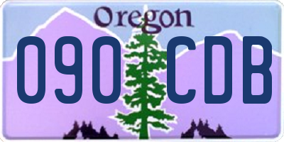 OR license plate 090CDB