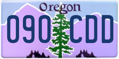 OR license plate 090CDD