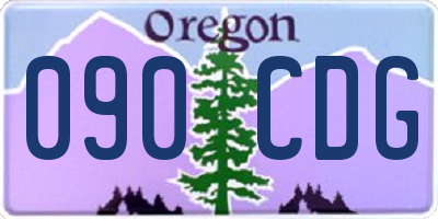 OR license plate 090CDG
