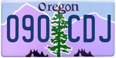 OR license plate 090CDJ