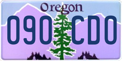 OR license plate 090CDO