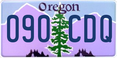 OR license plate 090CDQ