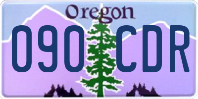 OR license plate 090CDR