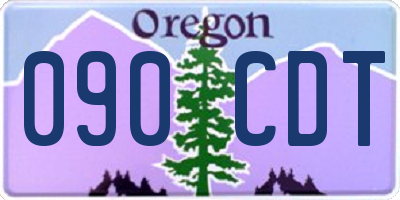 OR license plate 090CDT