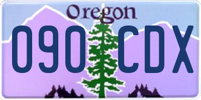 OR license plate 090CDX