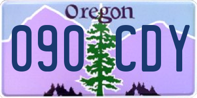 OR license plate 090CDY