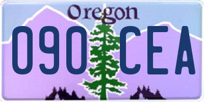 OR license plate 090CEA