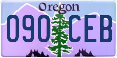 OR license plate 090CEB