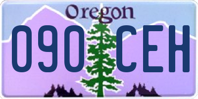 OR license plate 090CEH