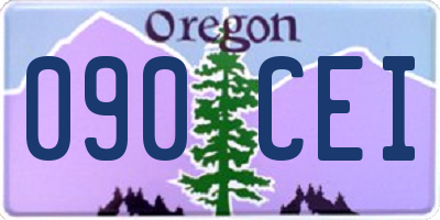 OR license plate 090CEI