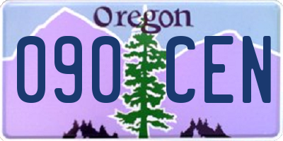 OR license plate 090CEN