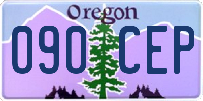 OR license plate 090CEP