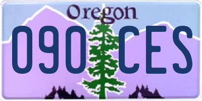 OR license plate 090CES