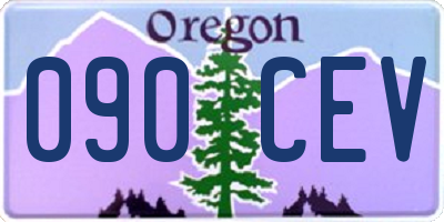 OR license plate 090CEV