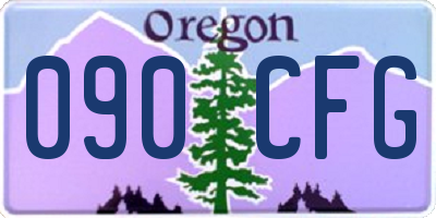 OR license plate 090CFG