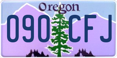 OR license plate 090CFJ