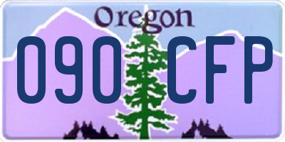 OR license plate 090CFP
