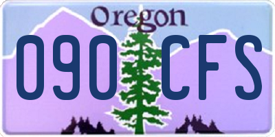 OR license plate 090CFS