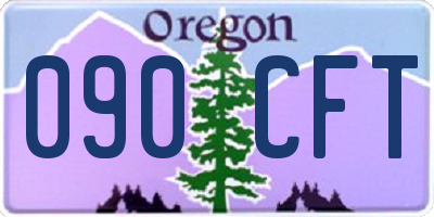 OR license plate 090CFT