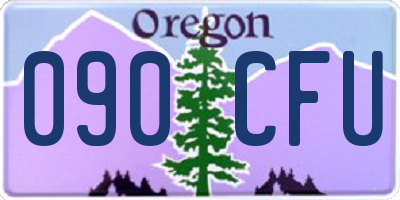 OR license plate 090CFU